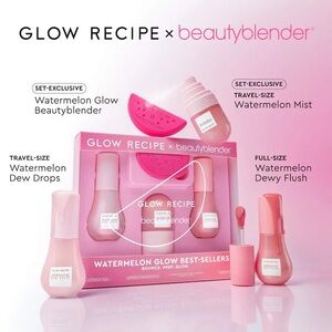Never opened-Glow Recipe X Beautyblender Watermelon Glow Bestsellers